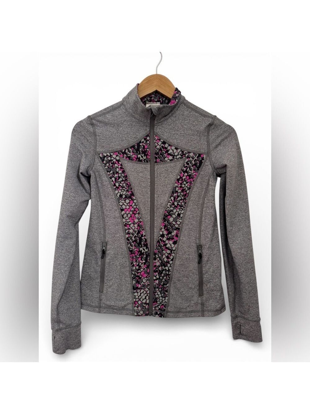 Ivivva by Lululemon Grey Zip Up Jacket Size 14 Youth